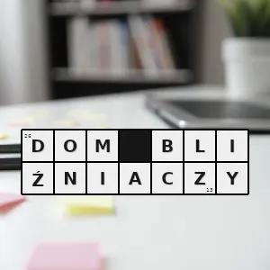 Hasło krzyżówkowe dom w którym jedna ze ścian zewnętrznych budynku przylega do drugiego budynku a pozostałe trzy elewacje usytuowane są swobodnie - dom bliźniaczy – rozwiązanie, synonimy, podpowiedzi i definicje krzyżówkowe